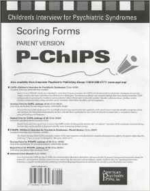 Scoring Forms for P-ChIPS