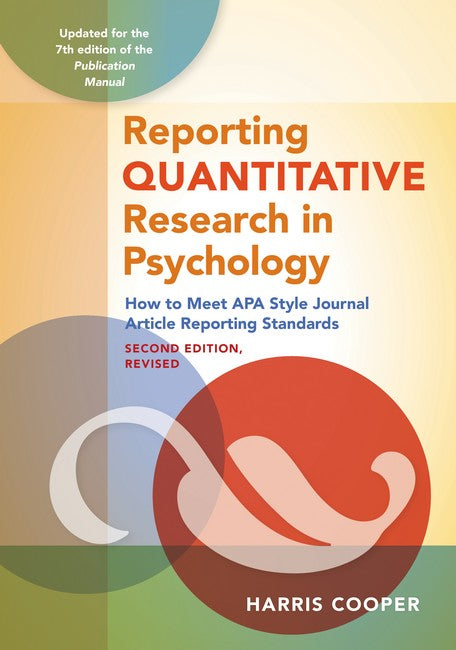 Reporting Quantitative Research in Psychology 2/e